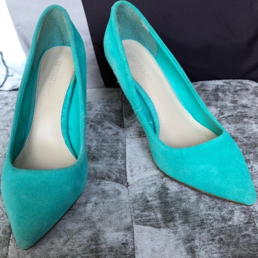 Le Chateau Green Turquoise Shoes